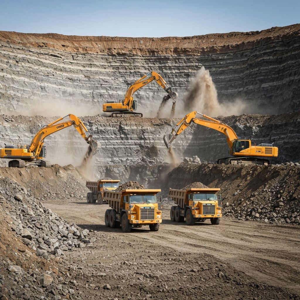 Deep excavation site